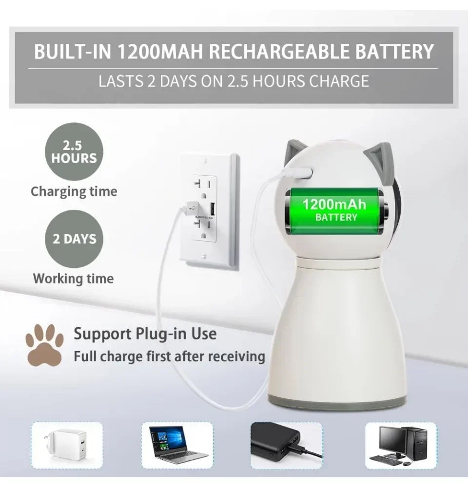 Laser Cat Toys for Indoor Cats,The 4th Generation Real Random Trajectory Motion Activated Rechargeable Automatic Cat Laser Toy