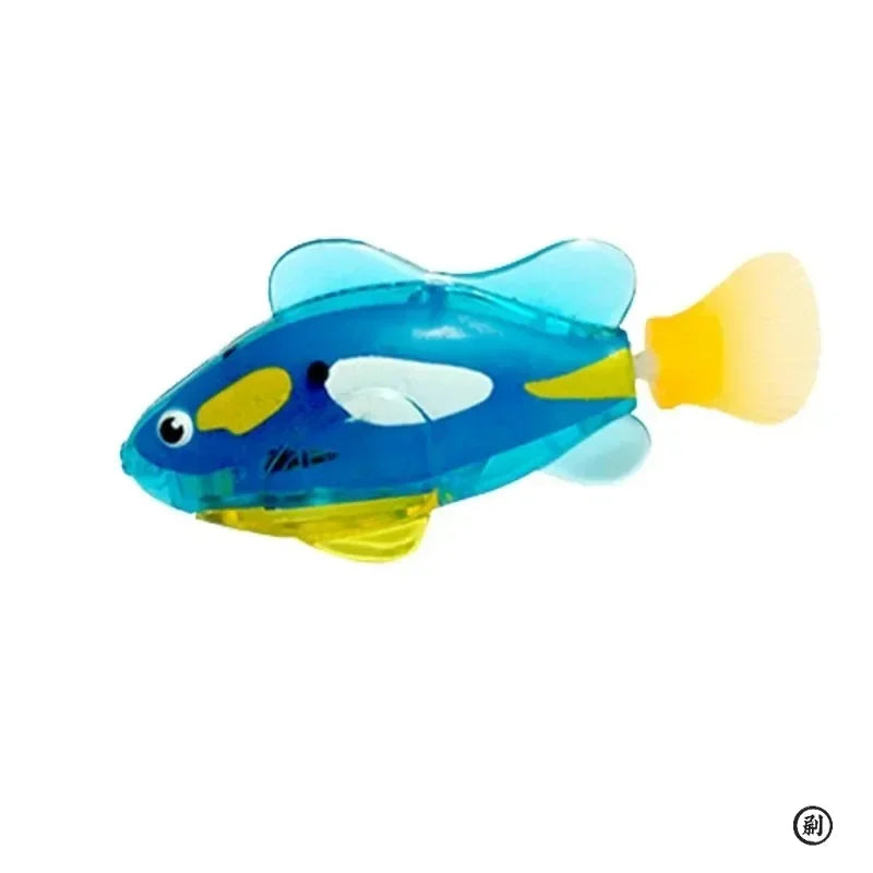 Cat Toy LED Inductive Interactive Swimming Robot Fish Toys, Glowing Electric Fish, Stimulate Kitten Hunting Instinct Pet Products