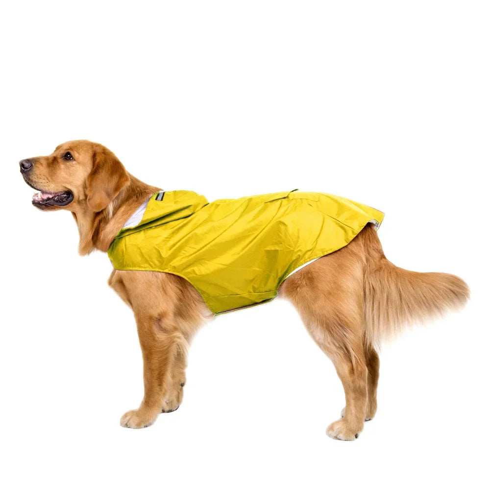 Dog Raincoat Jacket Clothes Reflective Waterproof Rain Poncho Outdoor Rainwear Costume Pet Supplies Artículos Para Mascotas