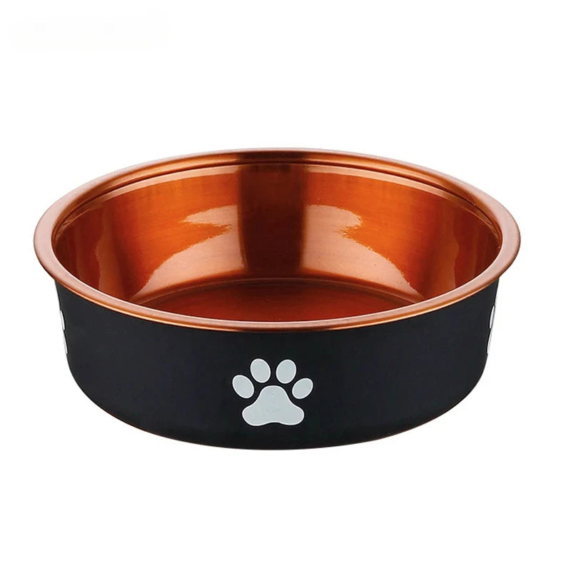 Anti-Slip Dog Bowls Small Medium and Large Dog Feeding Bowls and Water Fountains Stainless Steel Pet Feeders Pet Dog Accessories