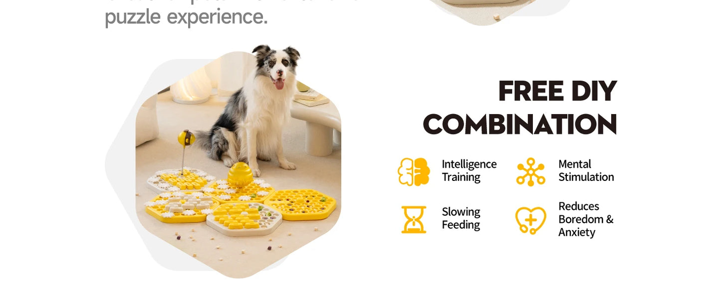Dog Puzzle Toys, Slow Feeder Toy , Interactive Puzzle Game Dog Toys, for dogs ,Cat Puzzle Toys, Level 3