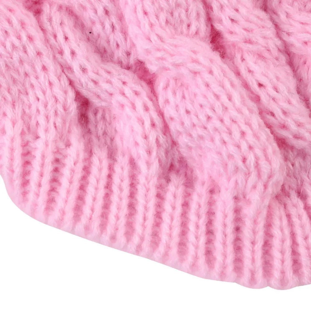 Winter Warm Dog, Cats Sweater Turtleneck, Easy Wear Open Front Pet Pullover for Small Medium Dogs, Soft Machine Washable Knit Coat