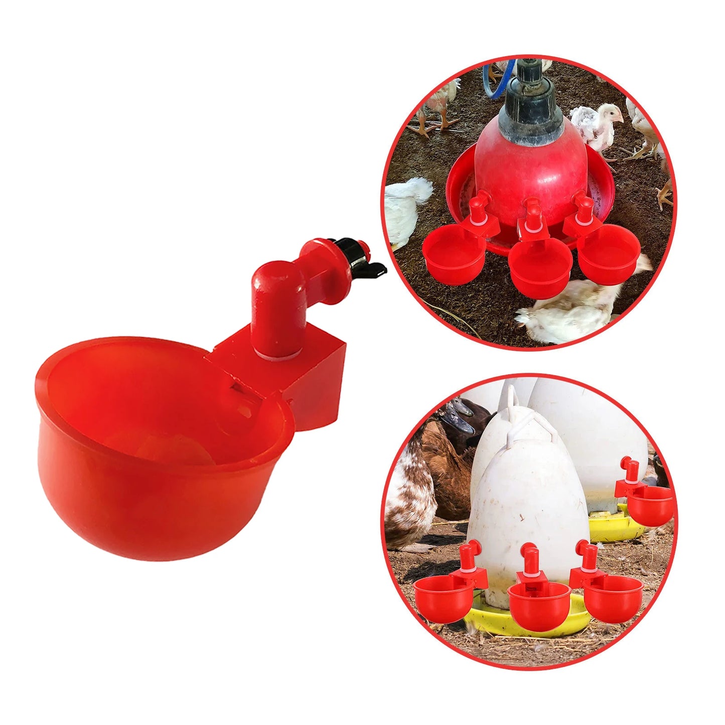 36-1PCS Chicken Drinking Cup, Automatic Drinker Chicken Feeder Poultry ,Waterer Drinking Water Feeder for Chicks ,Duck, Goose ,Quail