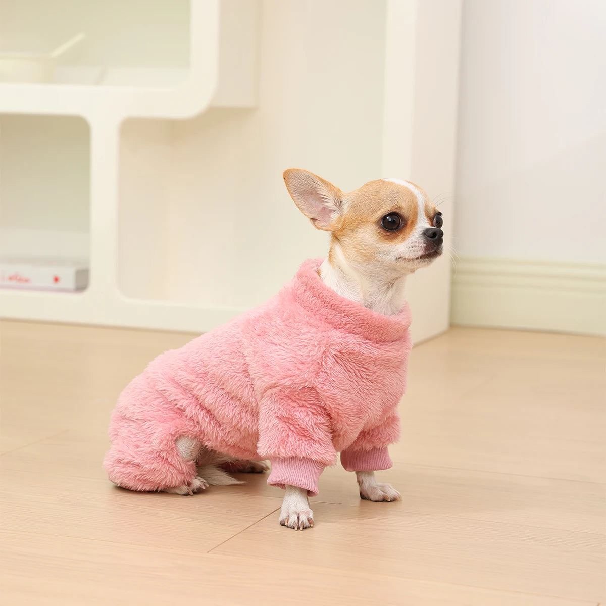 Winter Warm Pet Clothes, Soft Fleece Dog Jumpsuit, Puppy, Cats, Four Legs Jacket Coat for Small Medium, Dogs, Chihuahua, Yorkie Outfit