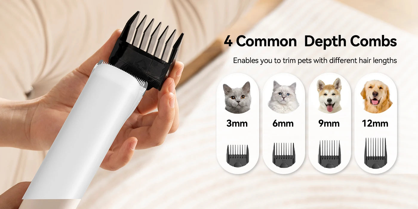 Amicura P1 Vacuum Cleaner & Hair Dryer 15kpa, Pet Grooming Set Adjustable Speed and Temperature, 5 Proven Care Tools Dog Clipper