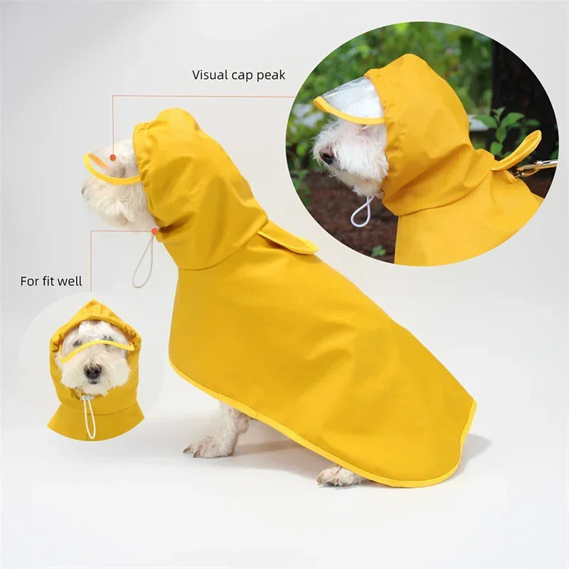 Rainy Season Puppy Dog Raincoat Waterproof , Pet Clothes for Dogs, mascotas Apparel Impermeable ,Corgi ,Shiba, Inu Rain Coats and larger dogs