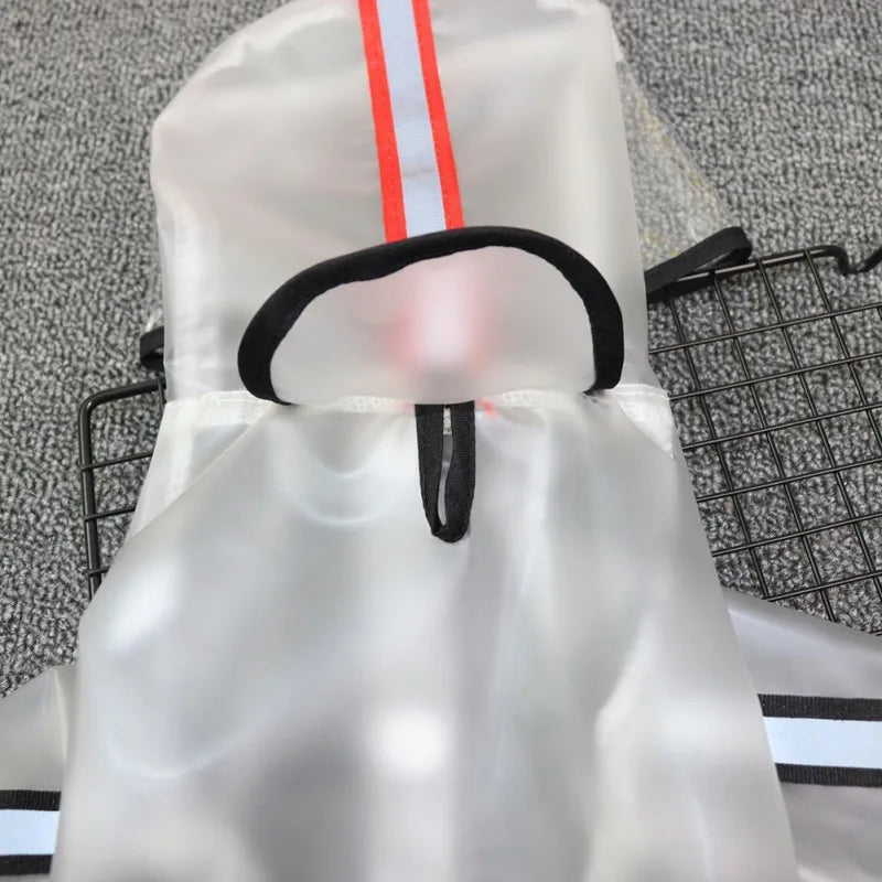 Dog Raincoat, Puppy Four Feet Hooded Transparent Waterproof Windproof Teddy ,Small , Large Dogs Rain Out Clothes For Pets
