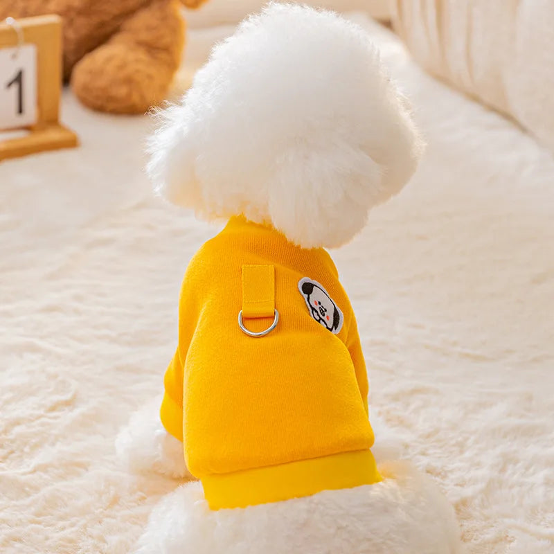 Winter Dog Clothes , Cute Cartoon Dog Warm Hoodie, Chihuahua, French Bulldog, Sweatshirt Puppy Outfit, Coat Pet, Dog Costume