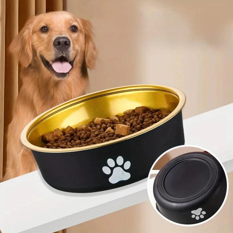 Anti-Slip Dog Bowls Small Medium and Large Dog Feeding Bowls and Water Fountains Stainless Steel Pet Feeders Pet Dog Accessories