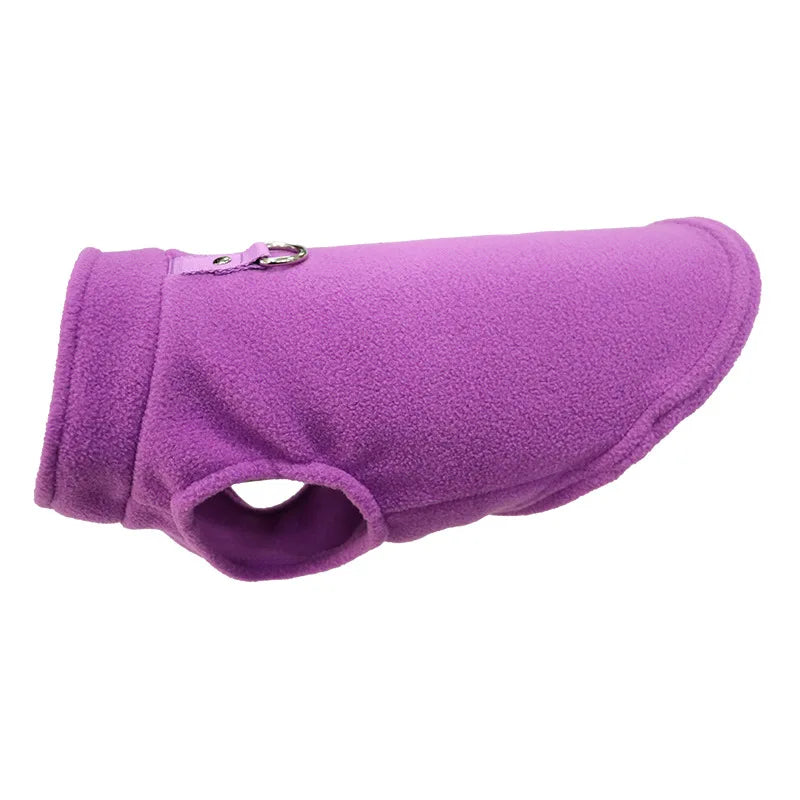 Warm Fleece Dogs Clothes, Pet Dog Jacket Vest With D-Ring For Small Dog ,Cats Clothing, French Bulldog , Chihuahua Coat