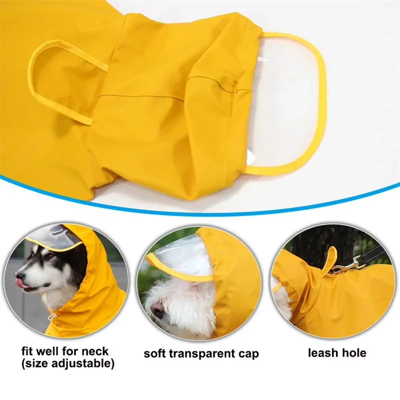 Rainy Season Puppy Dog Raincoat Waterproof , Pet Clothes for Dogs, mascotas Apparel Impermeable ,Corgi ,Shiba, Inu Rain Coats and larger dogs