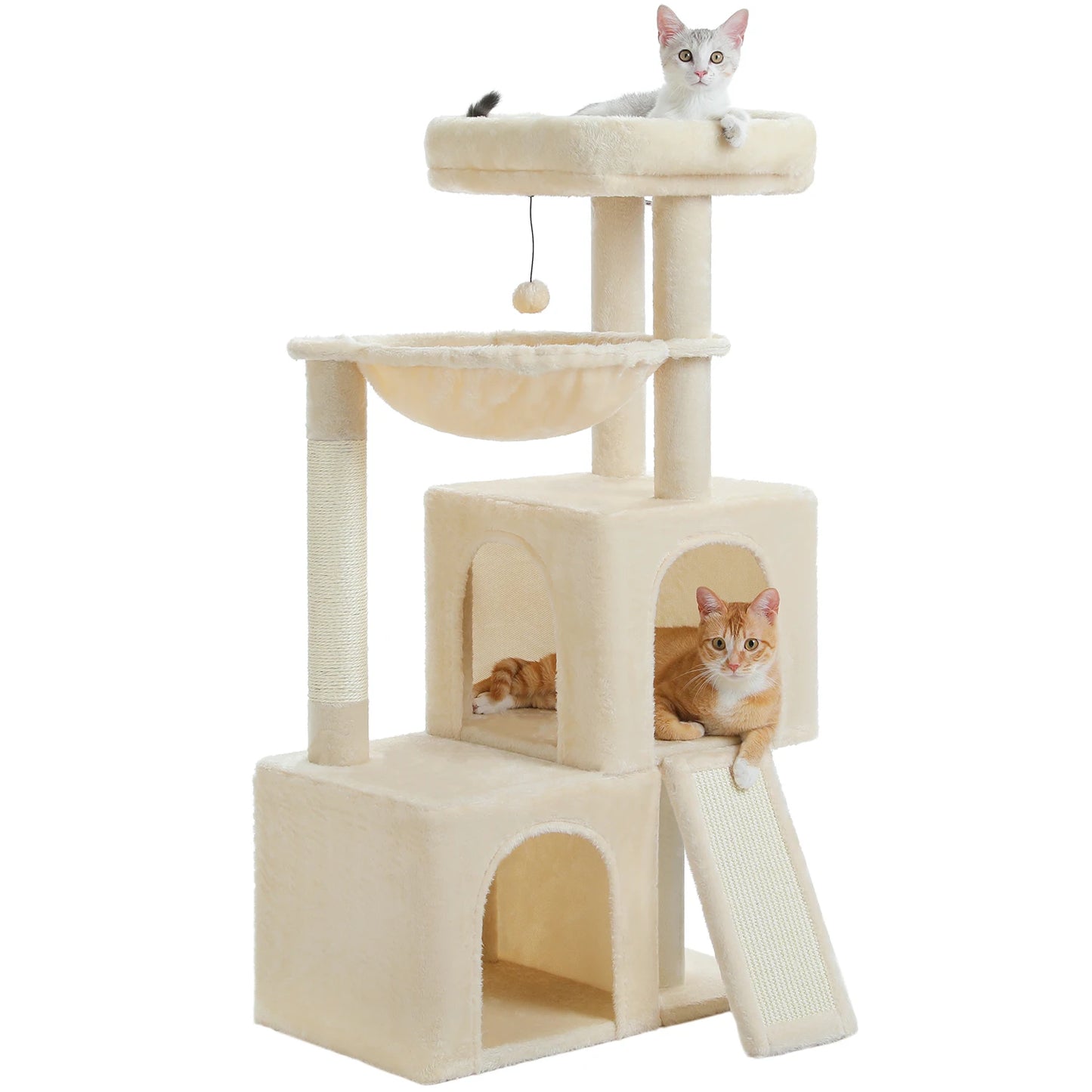 Large Cat Tree for Indoor Cats , Multi-Level Cat Tower with Spacious Condos , Sisal Scratching Pad, Kitten House, Accessories Cat Toys