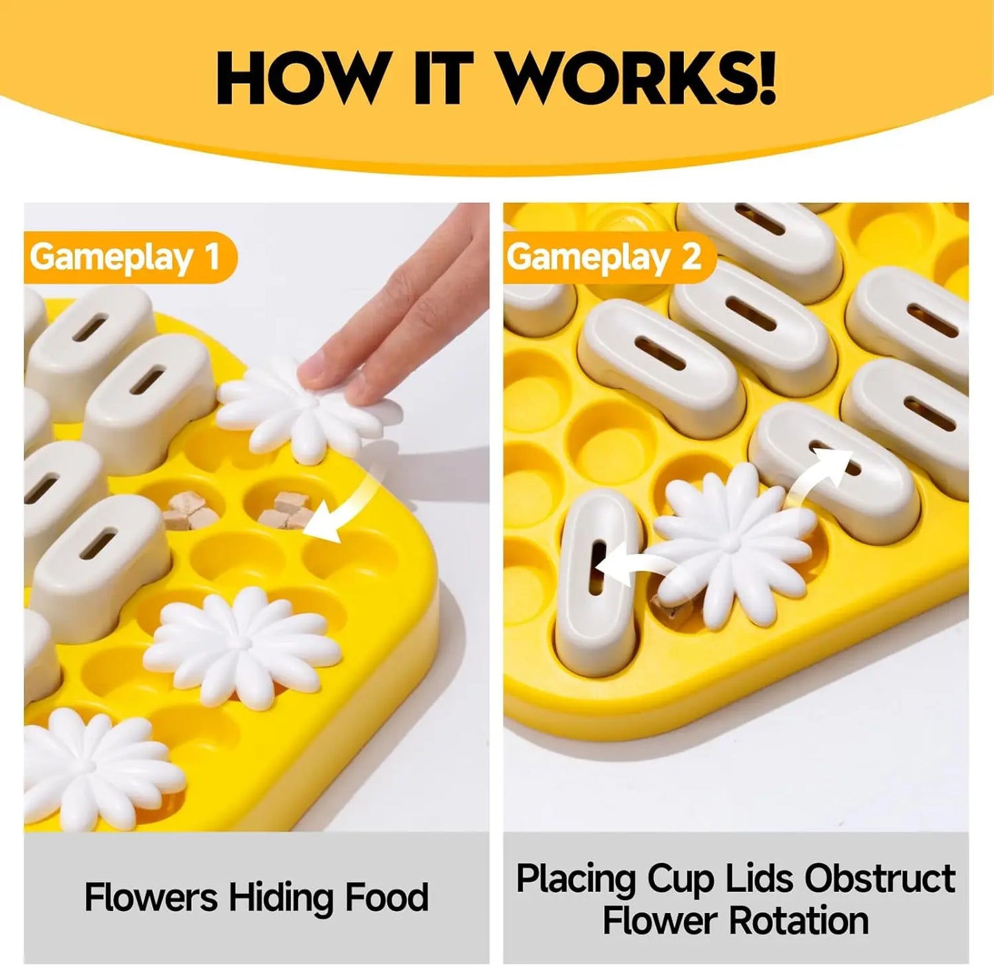 Dog Puzzle Toys, Slow Feeder Toy , Interactive Puzzle Game Dog Toys, for dogs ,Cat Puzzle Toys, Level 3