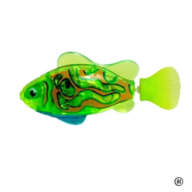 Cat Toy LED Inductive Interactive Swimming Robot Fish Toys, Glowing Electric Fish, Stimulate Kitten Hunting Instinct Pet Products