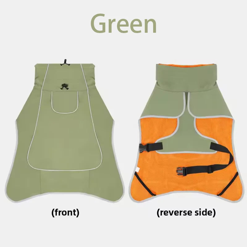 Large Dog Pet Windbreaker, Dog Raincoat Pet Storm coat, Waterproof Outdoor Pet ,Outdoor Waterproof Clothes, Pets Raincoat Accessories