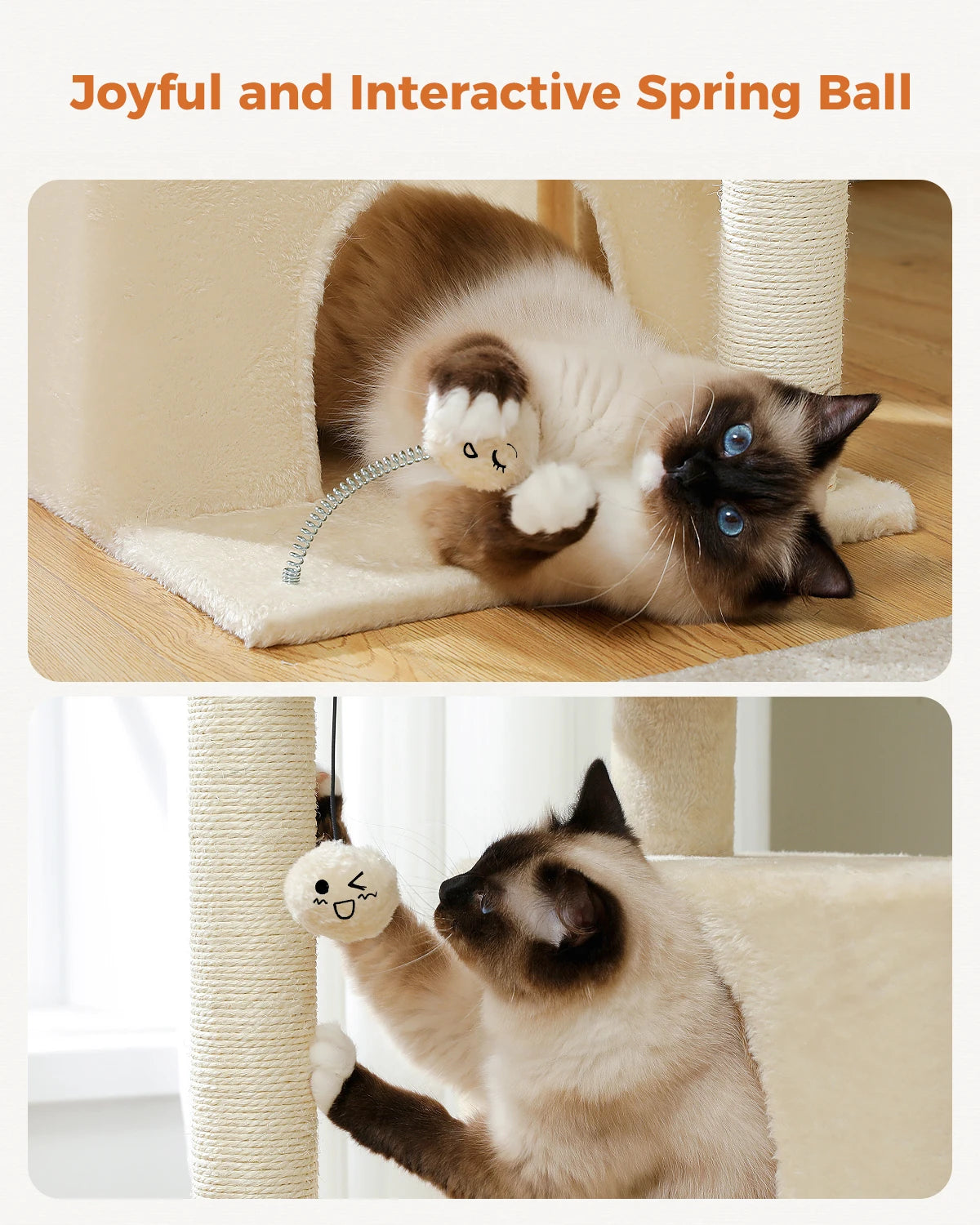Small Cat Tree, Cat Tower with Natural Sisal Scratching Post, Spacious Top Perch, Private Cat Condo, Perfect for Indoor Cats,,Cat Toy