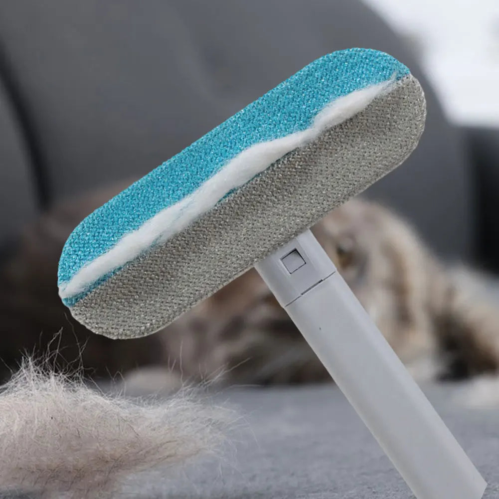 3 in 1 Pet Hair Remover Brush Long Handle , Pet Fur Cleaning Tool, Cat Dog Hair Remover Brush, Pet Supplies