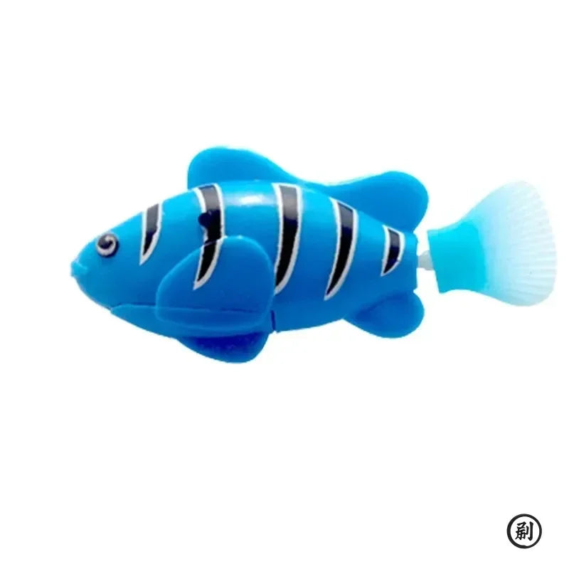 Cat Toy LED Inductive Interactive Swimming Robot Fish Toys, Glowing Electric Fish, Stimulate Kitten Hunting Instinct Pet Products