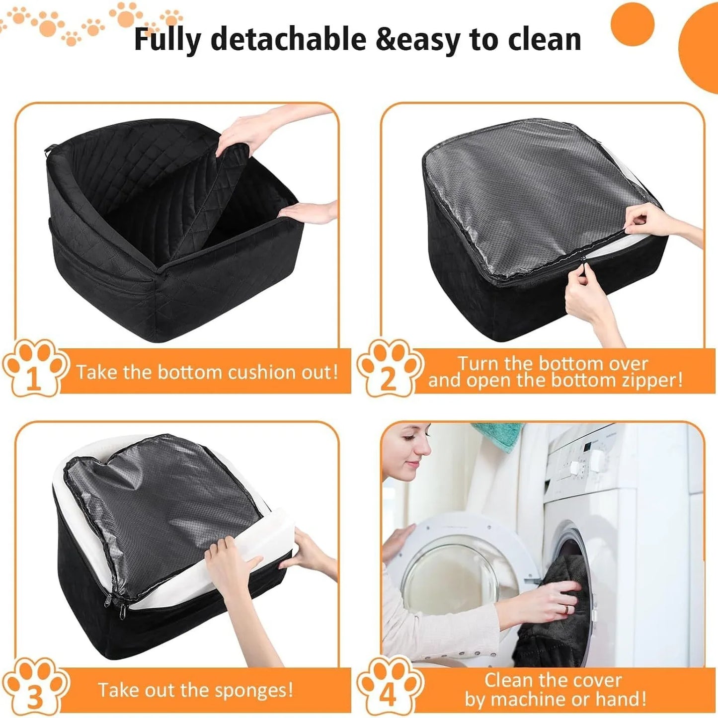 Popular Pet Car Seat, Removable Washable, Small Medium Dogs, Pet Travel Safety Seat