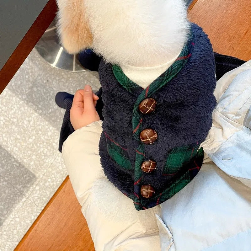 Warm Plaid Sweater for Dogs And Autumn Winter Pet Clothes ,Teddy Bichon, Pomeranian, Schnauzer, Little Dog Clothes