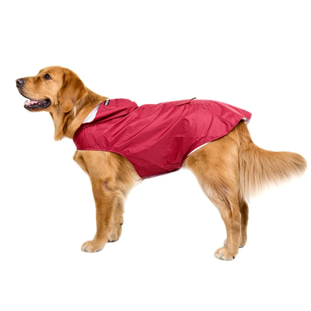 Dog Raincoat Jacket Clothes Reflective Waterproof Rain Poncho Outdoor Rainwear Costume Pet Supplies Artículos Para Mascotas