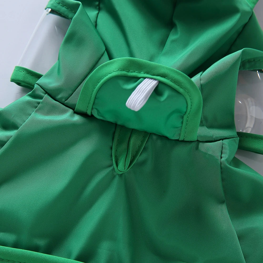 Fashionable Reflective Pet Dog Raincoat, Cute Animal Raincoat Pet Hooded Waterproof Jacket, Clothes Dog Clothes for Big Dogs