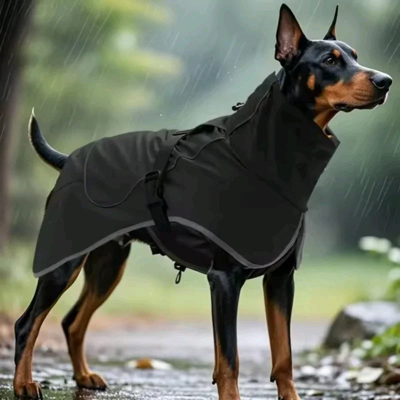 Large Dog Pet Windbreaker, Dog Raincoat Pet Storm coat, Waterproof Outdoor Pet ,Outdoor Waterproof Clothes, Pets Raincoat Accessories