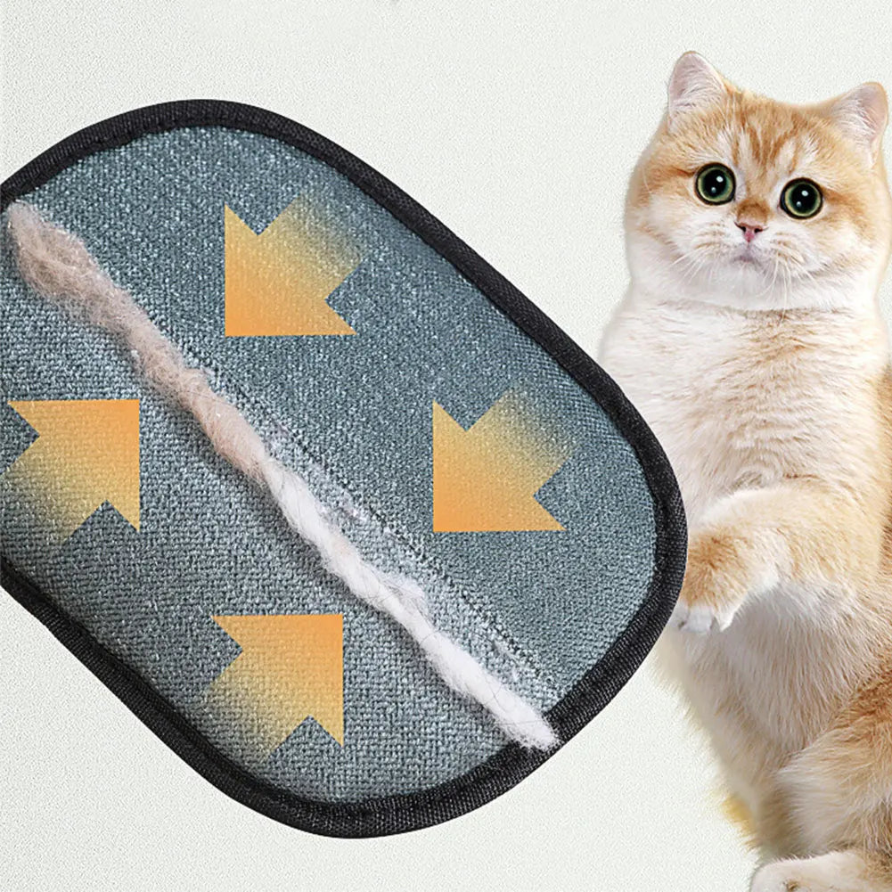 Hair Remover Brush Dog Cat Pet Hair , Remover Gloves Double-Sided Pet Hair, Removal Gloves Pet Grooming Gloves, Brush for Cat, Dog