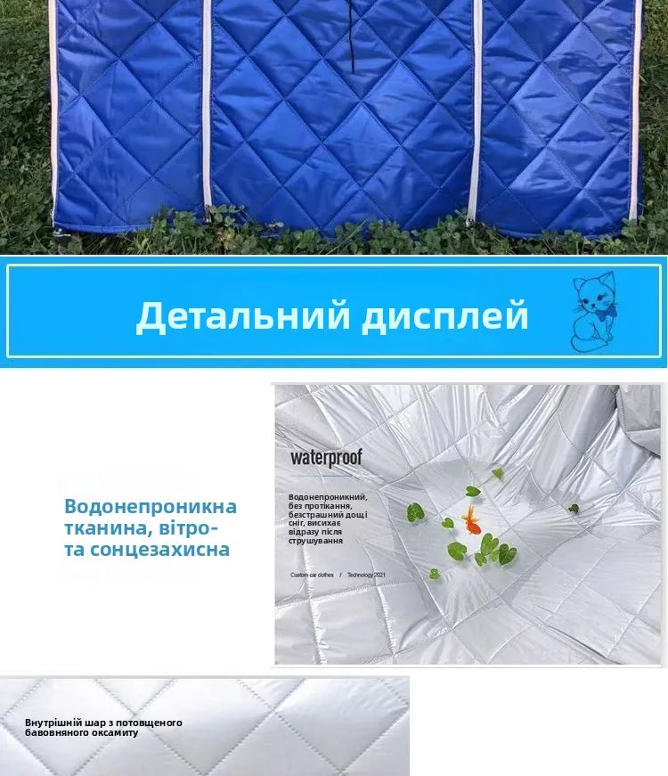 Cotton Waterproof Dog Cage Cover for warmth, Winter Outdoor shelter for Strays And Dogs Double Layer Warmth ,Ox Cloth Material