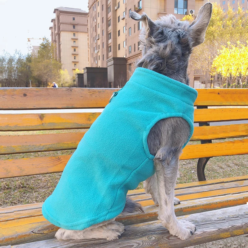 Warm Fleece Dogs Clothes, Pet Dog Jacket Vest With D-Ring For Small Dog ,Cats Clothing, French Bulldog , Chihuahua Coat