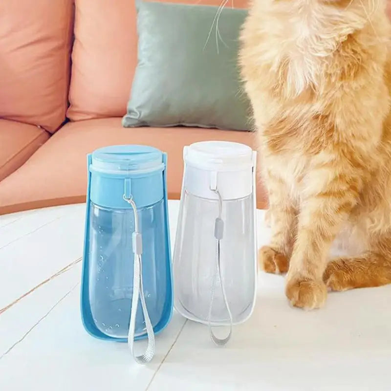 Water Bottles For Walking Dogs 450ml Pet Drink Feeder Bowl Dispenser Leak-Proof Portable Dog Water Bottle Pet Dog Feed Bottle