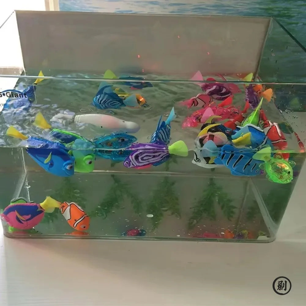 Cat Toy LED Inductive Interactive Swimming Robot Fish Toys, Glowing Electric Fish, Stimulate Kitten Hunting Instinct Pet Products