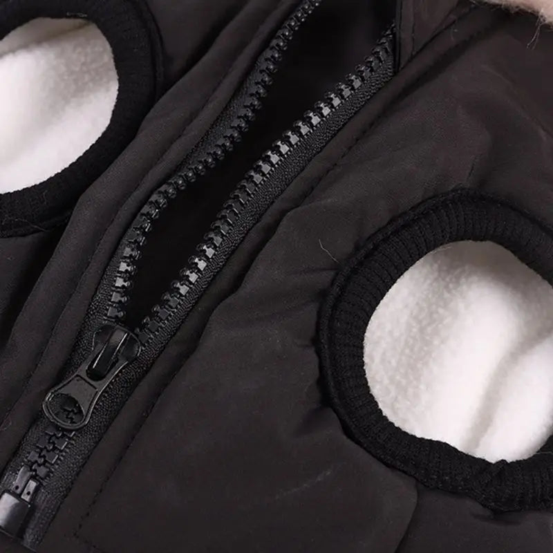 Winter Pet Dog Jacket With Harness, Warm Dog Clothes Waterproof Hooded Coat for Small Medium Dogs Chihuahua French Bulldog Outfit