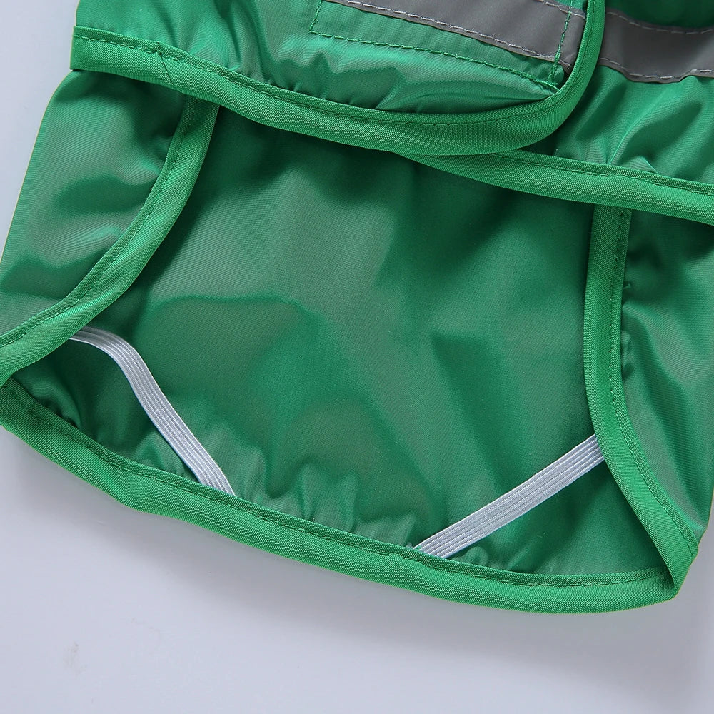 Fashionable Reflective Pet Dog Raincoat, Cute Animal Raincoat Pet Hooded Waterproof Jacket, Clothes Dog Clothes for Big Dogs