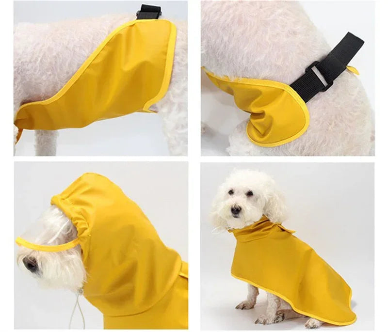 Rainy Season Puppy Dog Raincoat Waterproof , Pet Clothes for Dogs, mascotas Apparel Impermeable ,Corgi ,Shiba, Inu Rain Coats and larger dogs