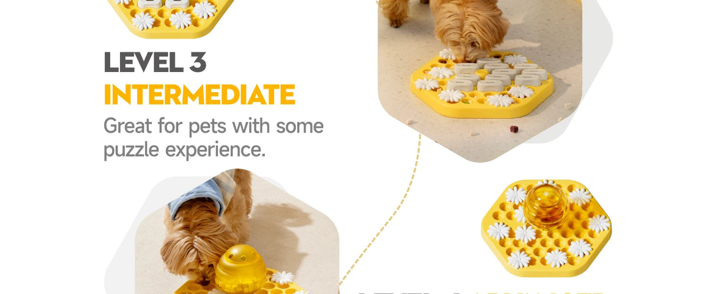 Dog Puzzle Toys, Slow Feeder Toy , Interactive Puzzle Game Dog Toys, for dogs ,Cat Puzzle Toys, Level 3