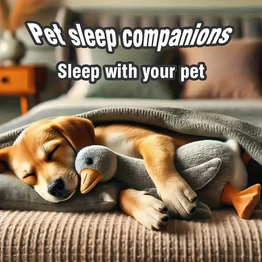 Soft Colorful Duck Plush Toy for Cats Dogs,  Relax Pet Companion ,  Anxiety-Relieving, Dog Buddy,  Energy Release Gift for Pets