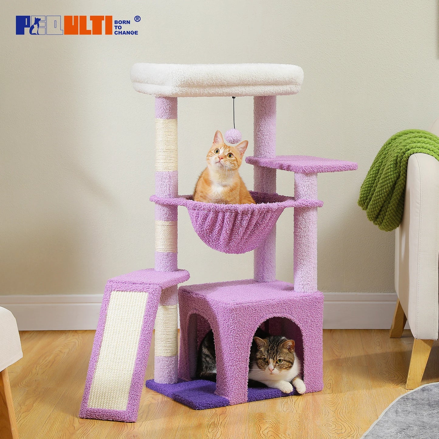 Small Cat Tree, Cat Tower with Natural Sisal Scratching Post, Spacious Top Perch, Private Cat Condo, Perfect for Indoor Cats,,Cat Toy