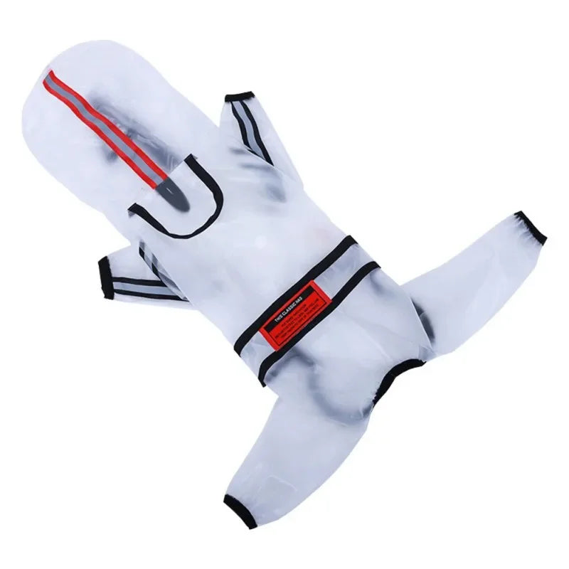 Dog Raincoat, Puppy Four Feet Hooded Transparent Waterproof Windproof Teddy ,Small , Large Dogs Rain Out Clothes For Pets