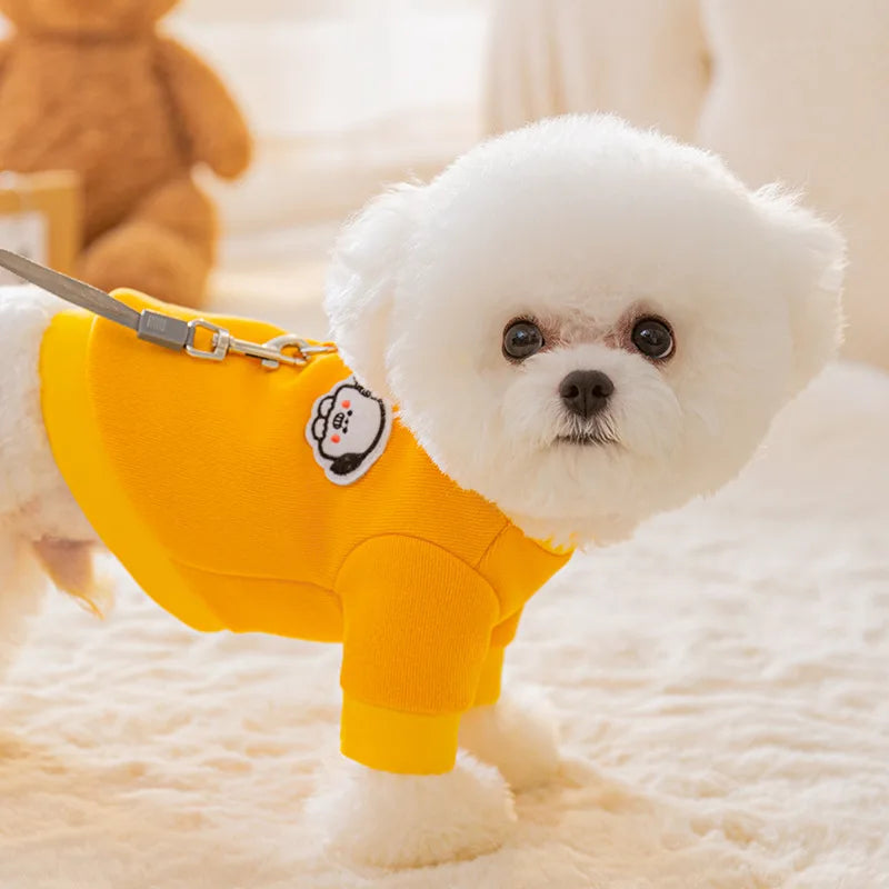Winter Dog Clothes , Cute Cartoon Dog Warm Hoodie, Chihuahua, French Bulldog, Sweatshirt Puppy Outfit, Coat Pet, Dog Costume