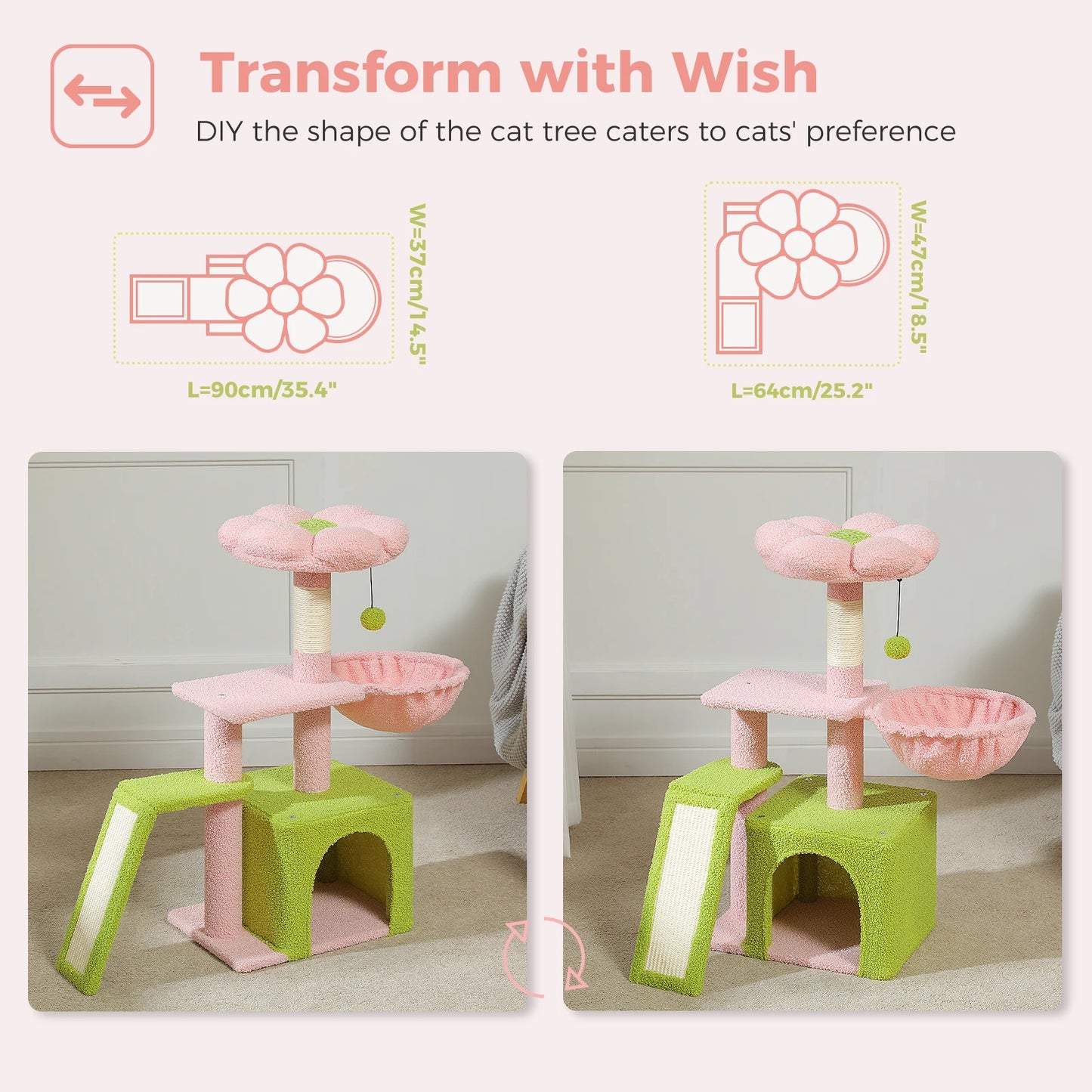 Small Cat Tree, Cat Tower with Natural Sisal Scratching Post, Spacious Top Perch, Private Cat Condo, Perfect for Indoor Cats,,Cat Toy