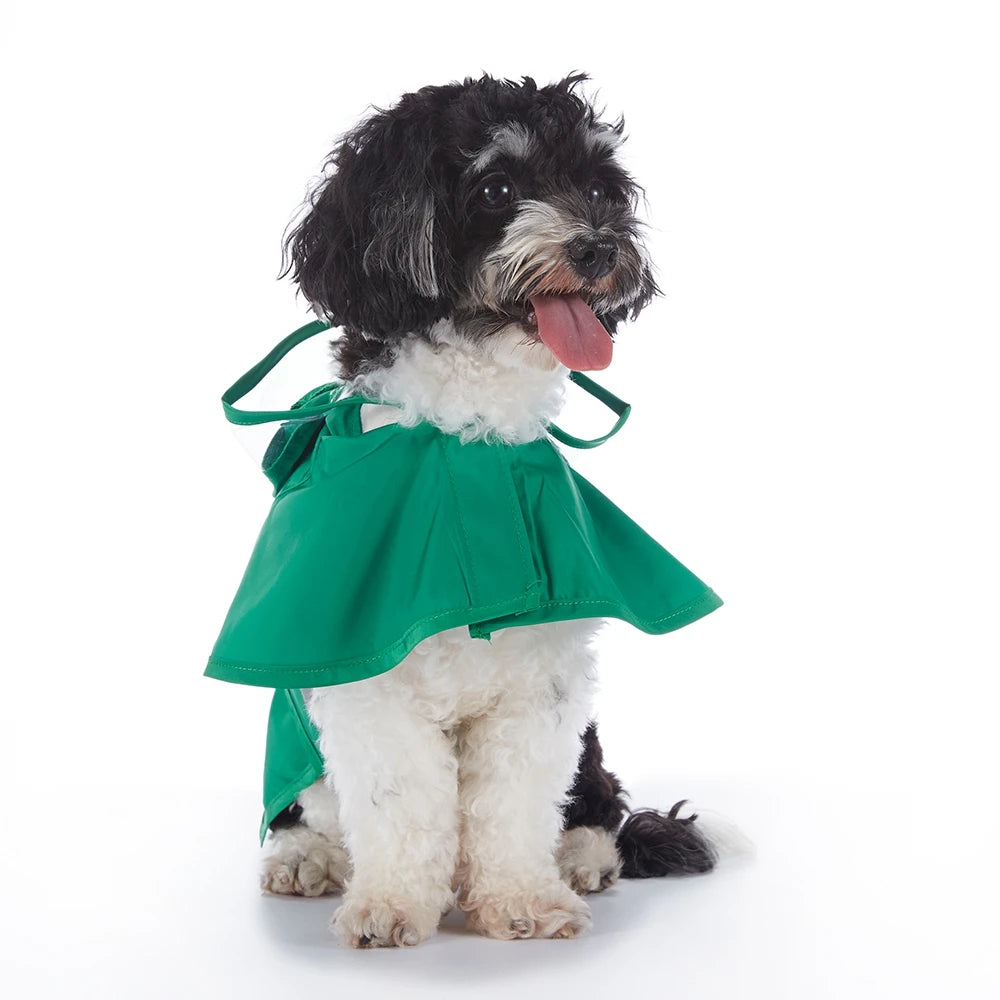 Fashionable Reflective Pet Dog Raincoat, Cute Animal Raincoat Pet Hooded Waterproof Jacket, Clothes Dog Clothes for Big Dogs