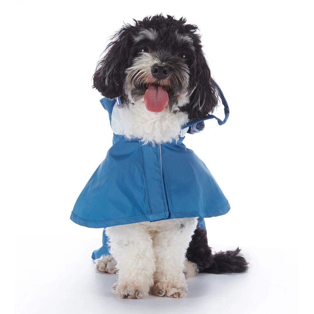 Fashionable Reflective Pet Dog Raincoat, Cute Animal Raincoat Pet Hooded Waterproof Jacket, Clothes Dog Clothes for Big Dogs