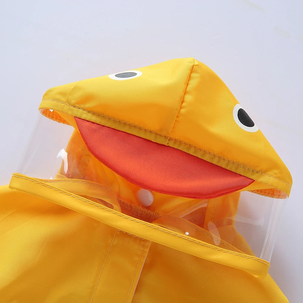 Fashionable Reflective Pet Dog Raincoat, Cute Animal Raincoat Pet Hooded Waterproof Jacket, Clothes Dog Clothes for Big Dogs