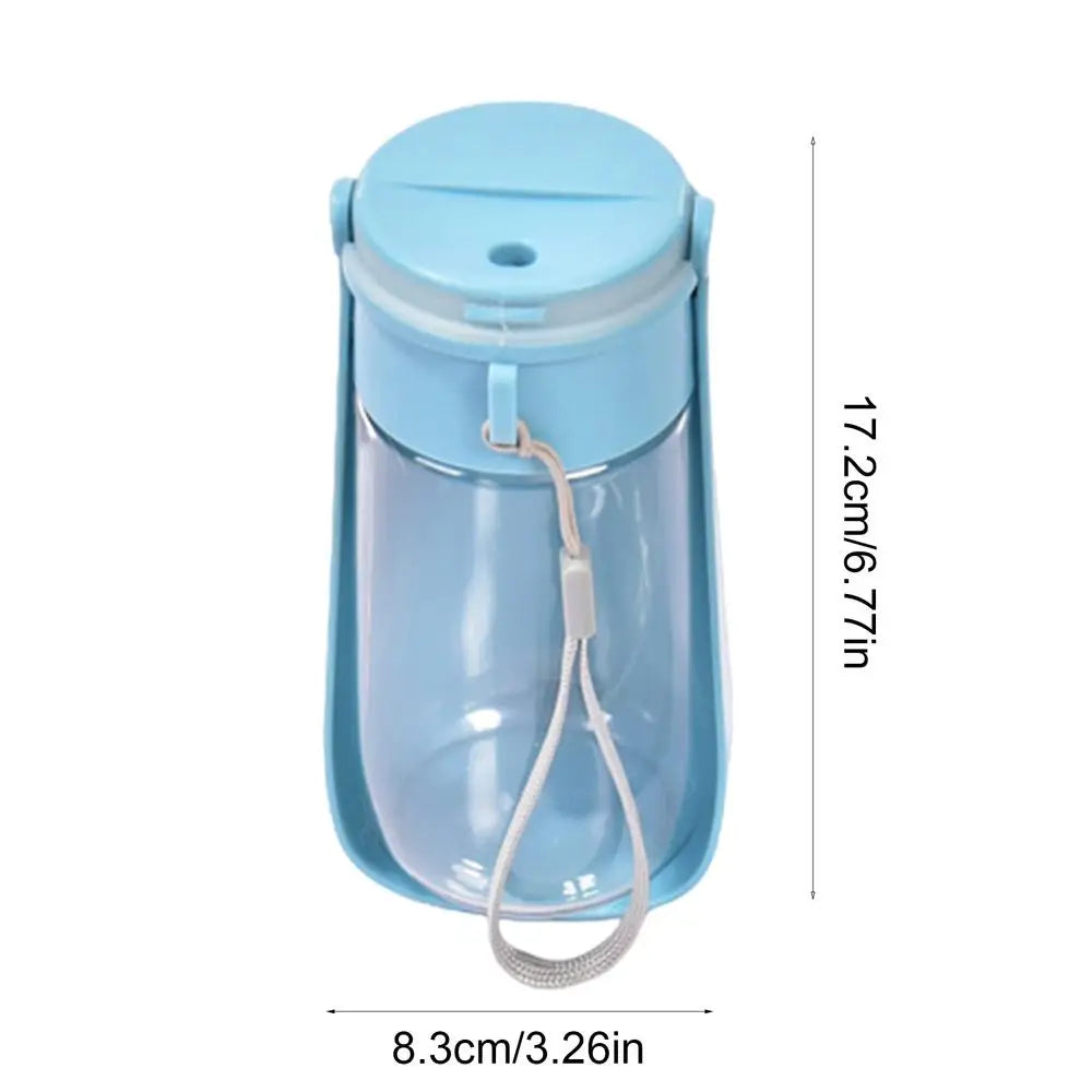 Water Bottles For Walking Dogs 450ml Pet Drink Feeder Bowl Dispenser Leak-Proof Portable Dog Water Bottle Pet Dog Feed Bottle