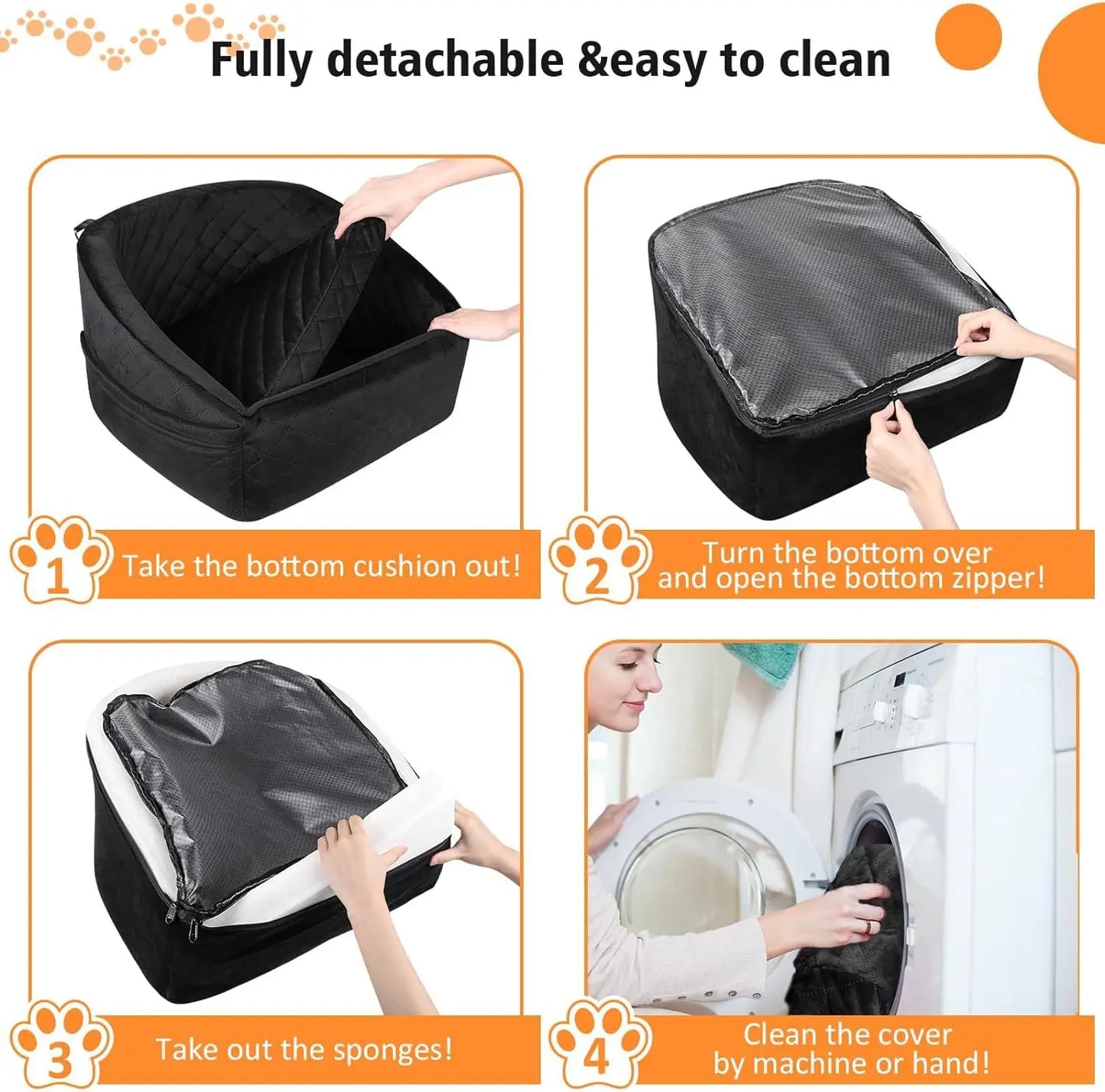 Popular Pet Car Seat, Removable Washable, Small Medium Dogs, Pet Travel Safety Seat