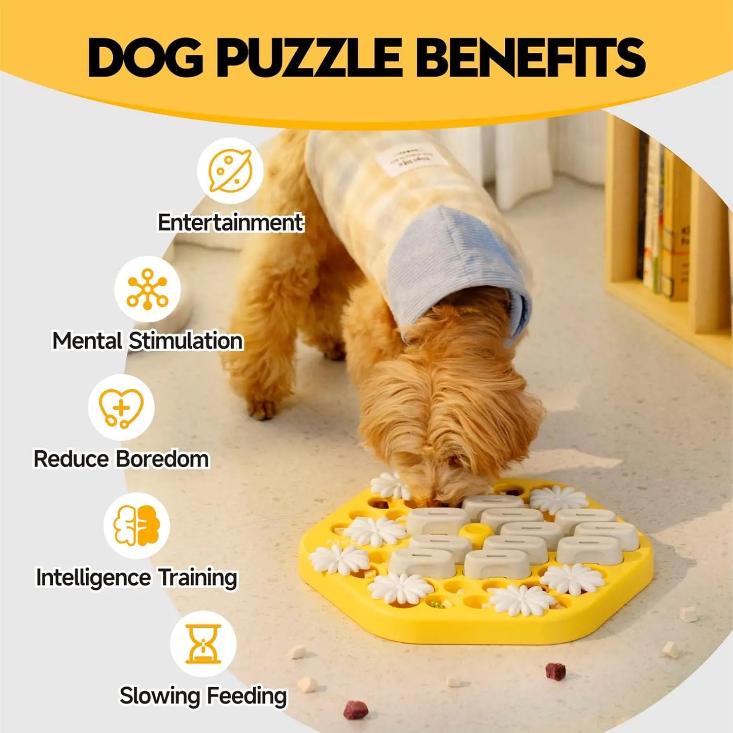Dog Puzzle Toys, Slow Feeder Toy , Interactive Puzzle Game Dog Toys, for dogs ,Cat Puzzle Toys, Level 3