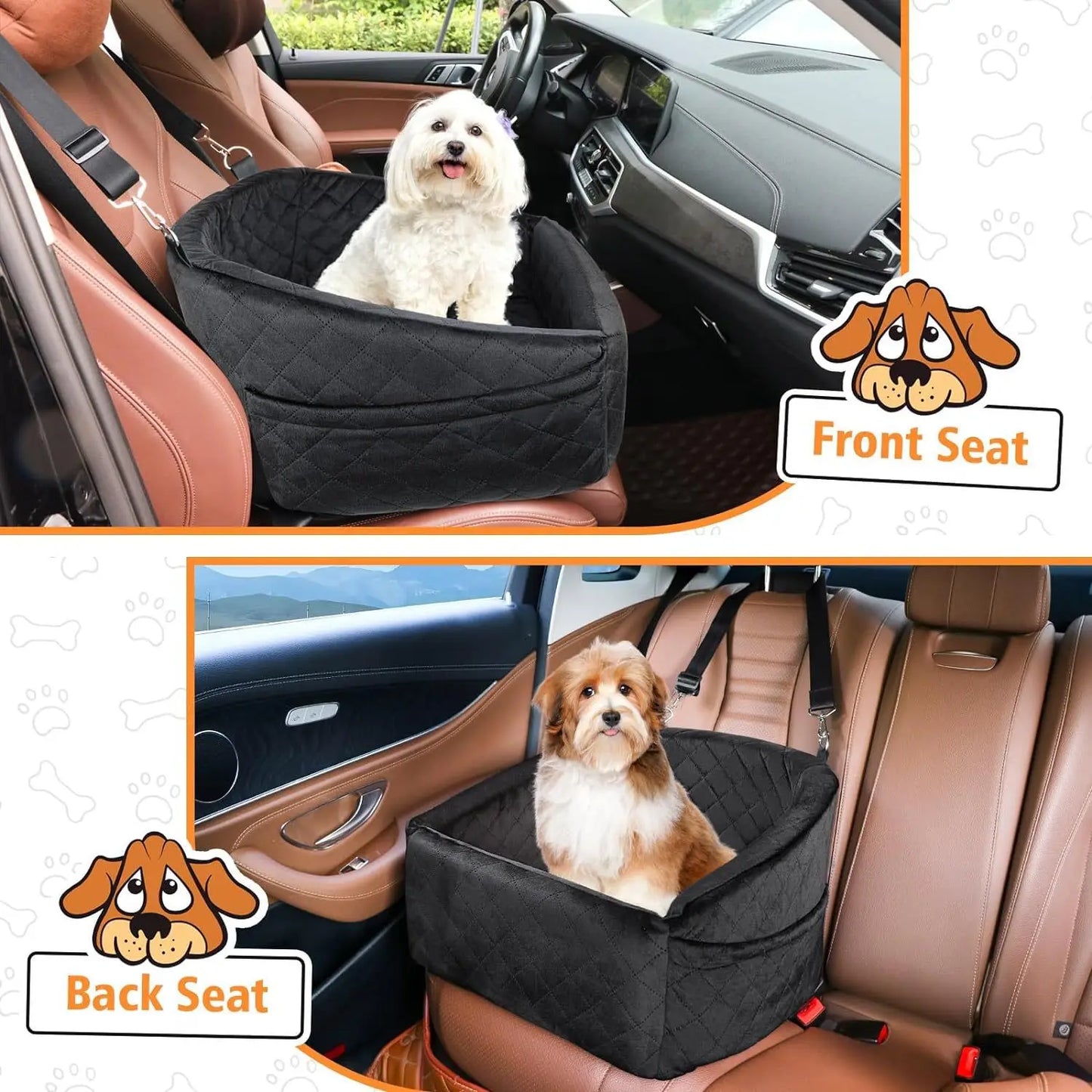 Popular Pet Car Seat, Removable Washable, Small Medium Dogs, Pet Travel Safety Seat