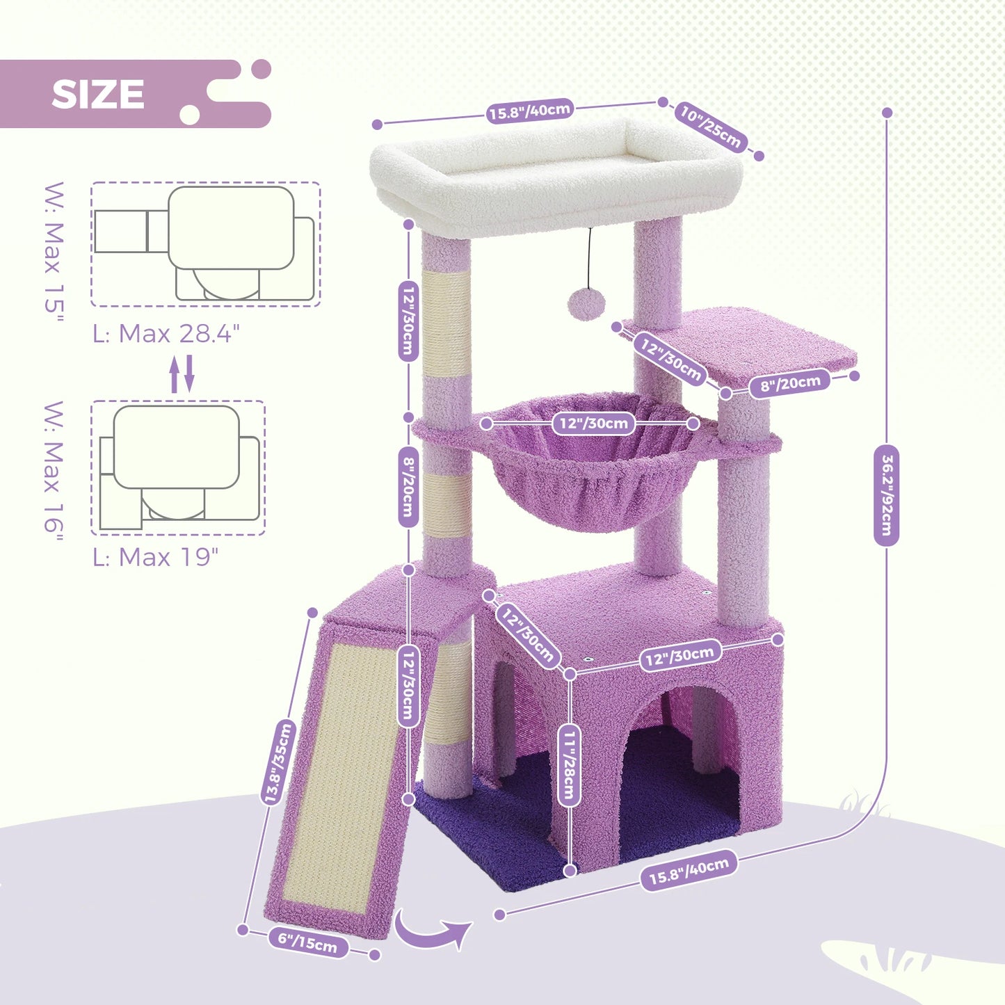 Small Cat Tree, Cat Tower with Natural Sisal Scratching Post, Spacious Top Perch, Private Cat Condo, Perfect for Indoor Cats,,Cat Toy