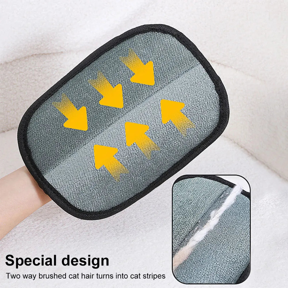 Hair Remover Brush Dog Cat Pet Hair , Remover Gloves Double-Sided Pet Hair, Removal Gloves Pet Grooming Gloves, Brush for Cat, Dog